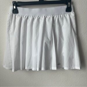 ALO Yoga White Tennis Mini Skirt